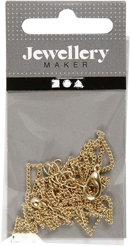 Creativ company creotime ketting met sluiting staal 80 cm goud per stuk