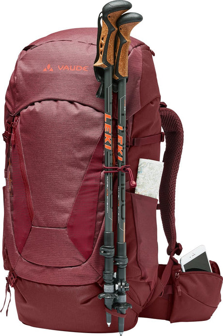Vaude wo asymmetric 48+8, dark cherry, -