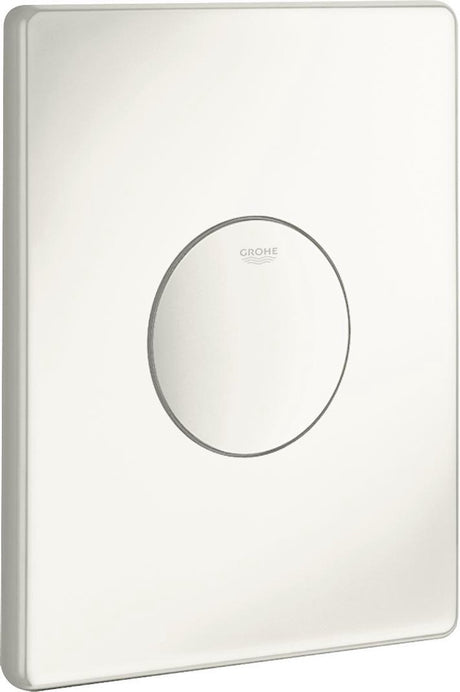 Grohe skate bedieningsplaat - enkelspoeling - verticaal - 156x197mm - wit