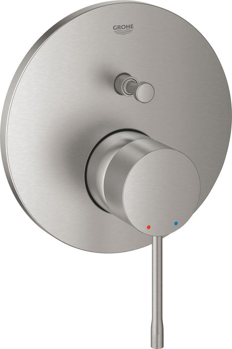 Grohe essence inbouw douchekraan - opbouwdeel - 2 uitgangen - rvs