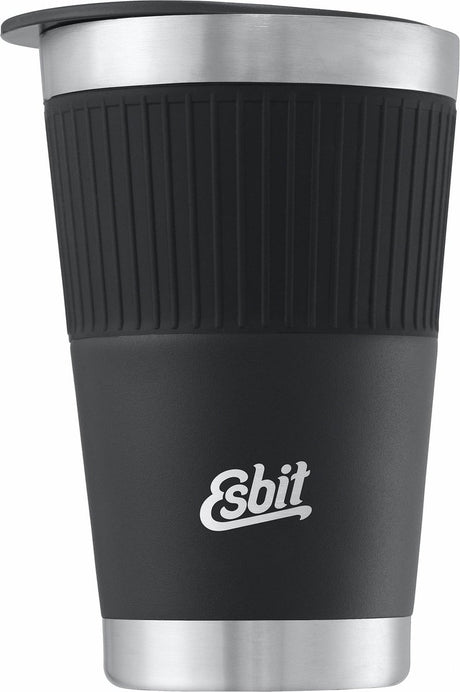 Esbit sculptor thermosbeker - 550ml - mat zwart - drinkdeksel - rvs