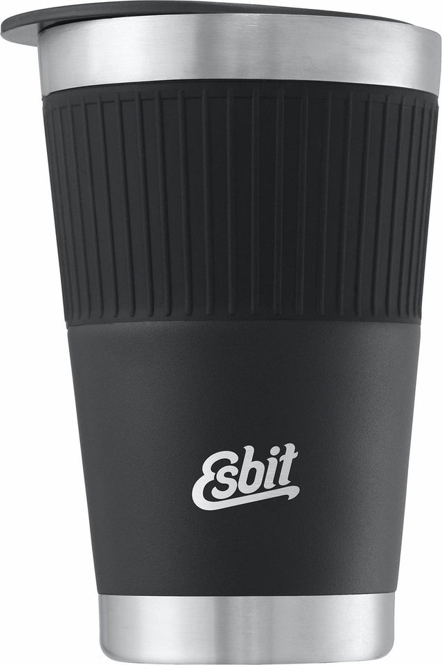 Esbit sculptor thermosbeker - 550ml - mat zwart - drinkdeksel - rvs