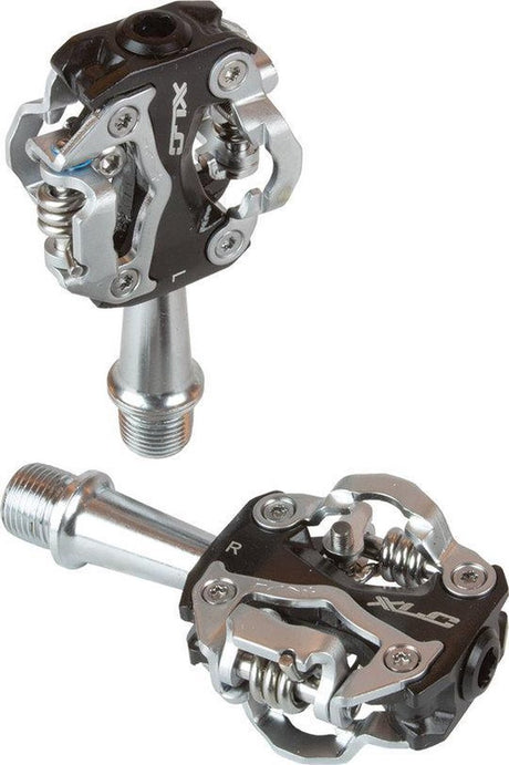 Xlc atb pd-s15 – fietspedalen mtb gravel – spd – 9 16 – aluminium – zwart