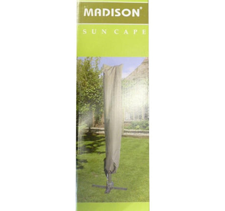 Madison parasolhoes beschermhoes v. staande en hangende parasol grijs 50x245cm.