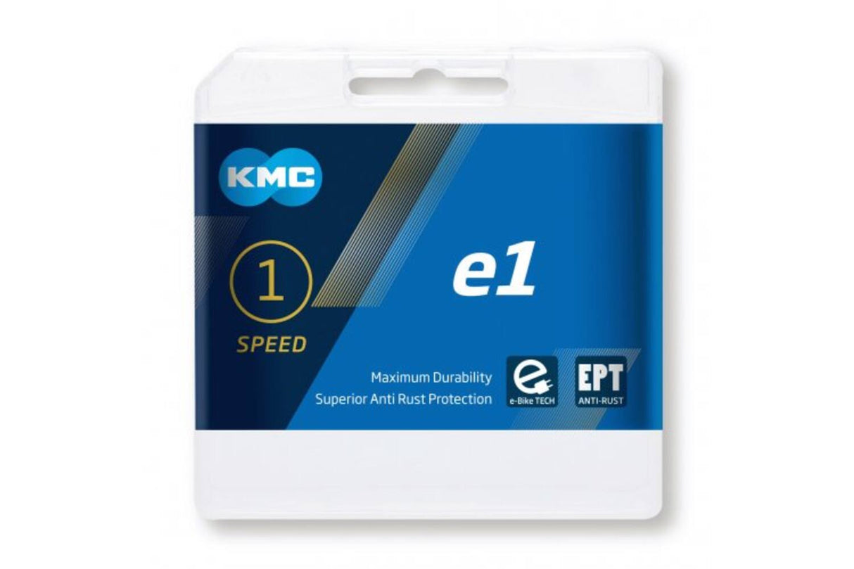 KMC Fietsketting E1 EPT 110 schakels, 1 2 X 3 32, Zilver, 306g