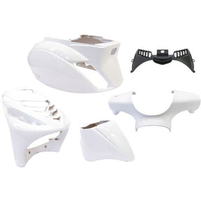 Edge plaatset 5-delig voor piaggio zip-sp vanaf bouwjaar 2000 - glanzend wit