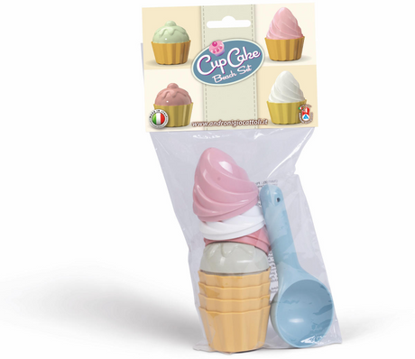 Androni strandset cup cake pastel 9-delig