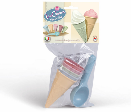 Androni strandset ice cream pastel 6-delig