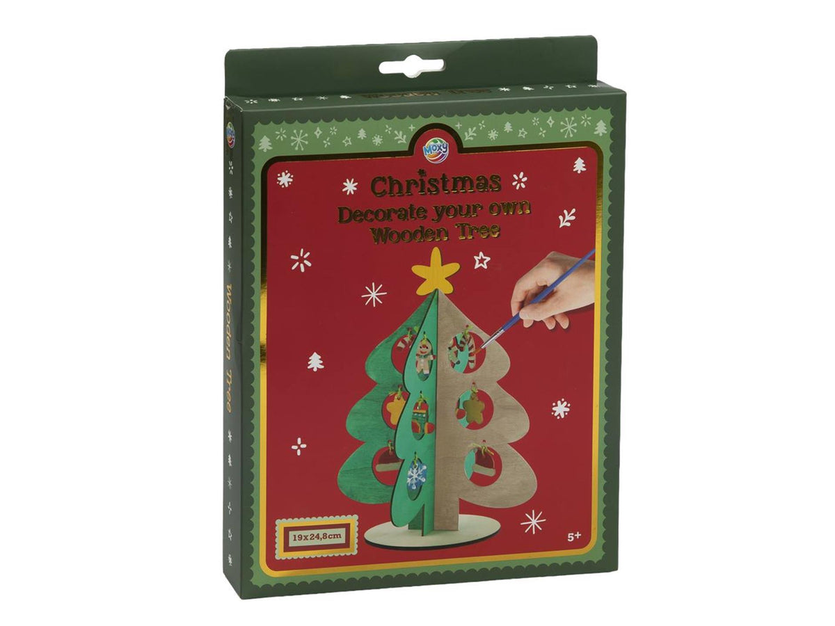 Moxy decoreer je eigen houten kerstboom - 24cm