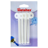 MetalTex Tube Keys 4 stykker hvite