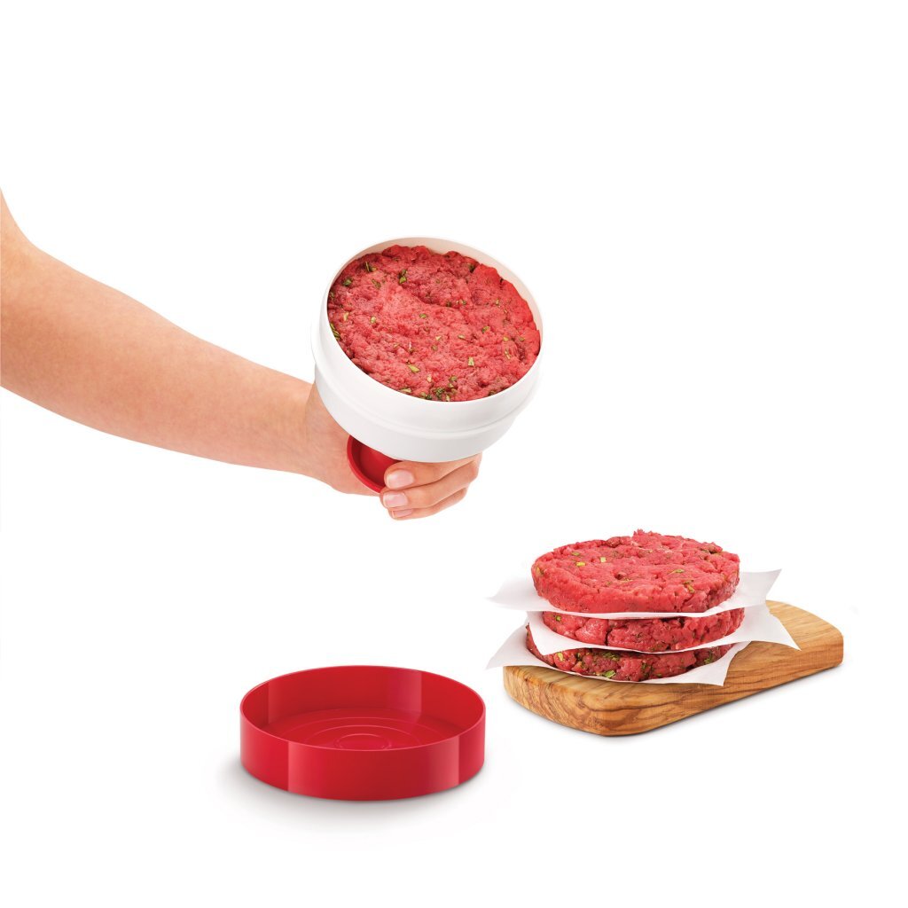 Aides de cuisine Metaltex Hamburpers 11 cm Rouge blanc