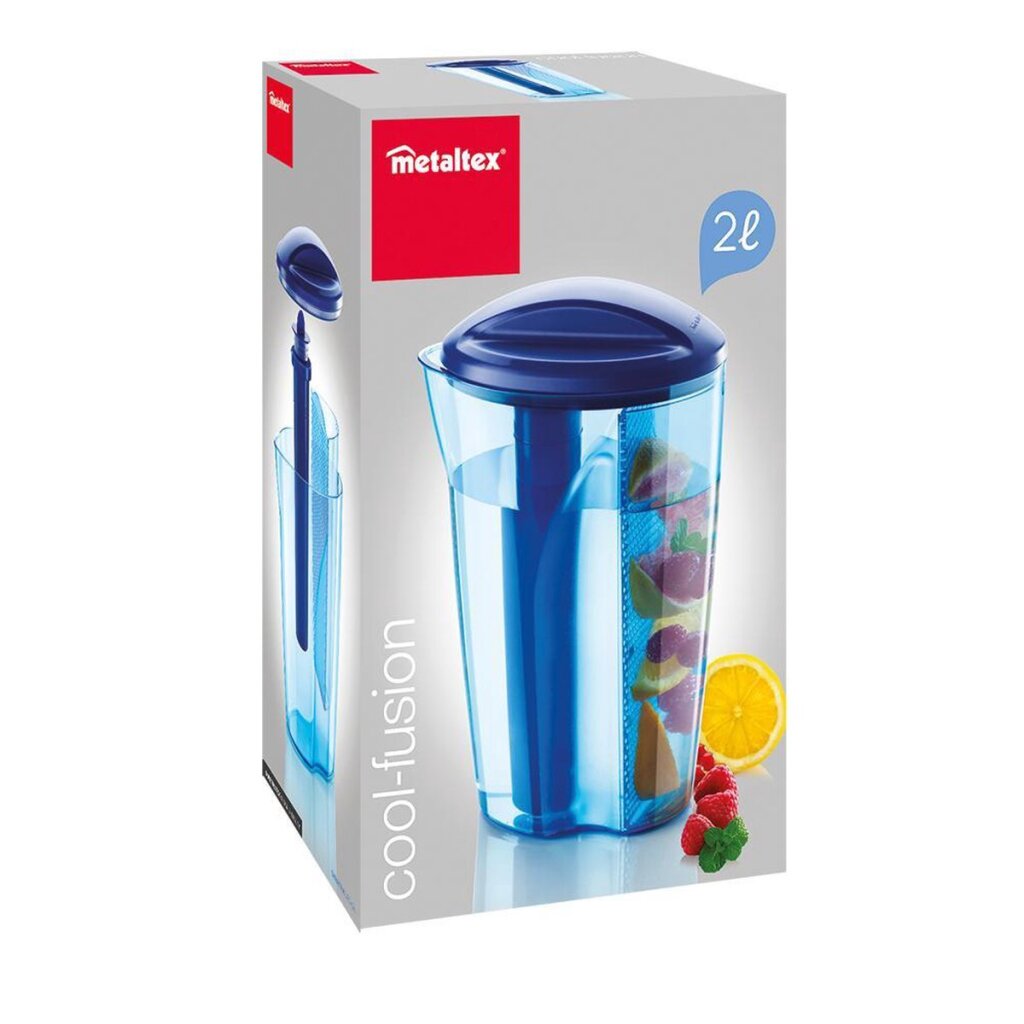 Metaltex Tomado Drinking Infuser Carafe Blauw