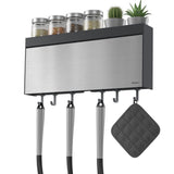 Metaltex kitchen helpers tango keukenrolhouder met snijhulp 38x6x17 cm rvs grijs