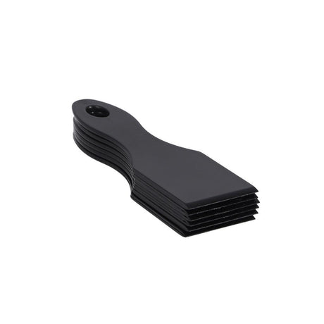 Metaltex gourmetspatels 14 cm 6 stuks zwart nylon