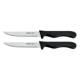 Metaltex Basic Line Steak Knives 2 de acero inoxidable Negro