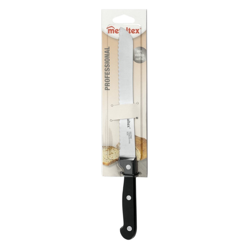 Metaltex metaltex professional broodmes 32.5 cm zwart rvs