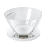 Metaltex Metaltex Kitchen Helpers Pesa Escala de cocina digital + tazón 2.5L Blanco