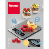 Metaltex Kitchen Hjelpere Mina Digital Kitchen Scale Rustfritt stål