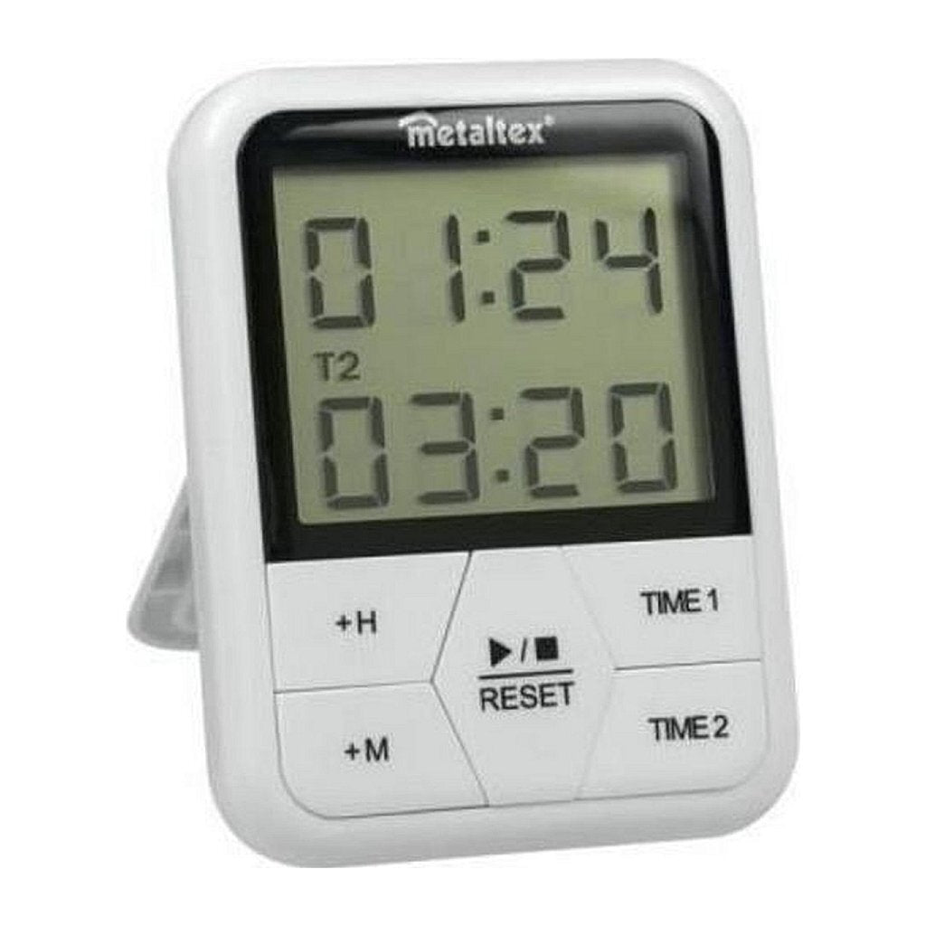 MetalTex Digital Timer 11x8 cm hvit