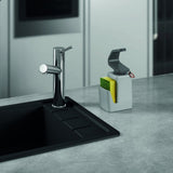 Metaltex soap-tex zeepdispenser 11x8x22 cm grijs