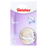 Metaltex metaltex bordenhouder 9-18 cm acryl transparant