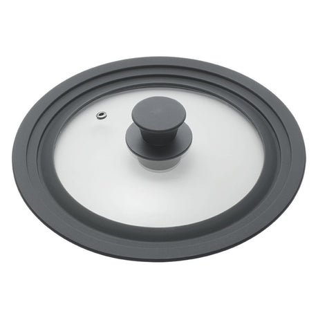 Metaltex pannendeksel 16-20 cm glas silicone zwart