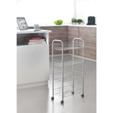 Metaltex keuken badkamer opbergtrolley ascona 41x23x84 cm wieltjes