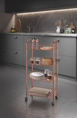 Metaltex Metaltex Trolley Cabinet Ascona 84x41cm en acier cuivre