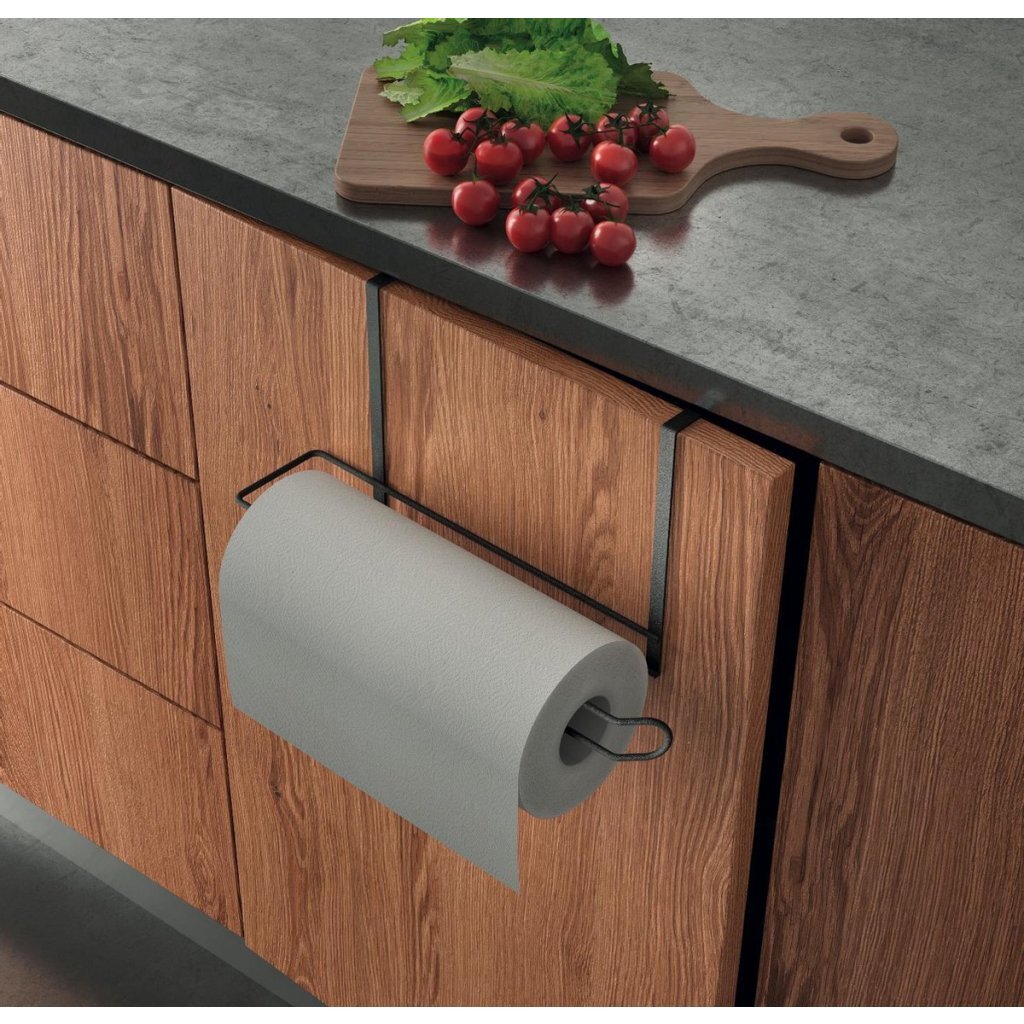 Metaltex Galileo Kitchen Roll Holder 34x10x18 cm sort