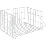 MetalTex Bertina Wire Basket stohovatelný 34x27x20 cm bílý