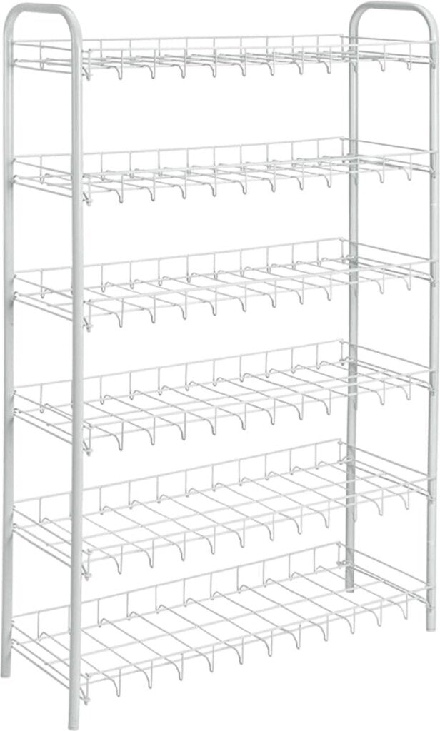 Metaltex Tomado Metaltex Shoe 6 shoe rack white 64x23x104 cm 6 floors