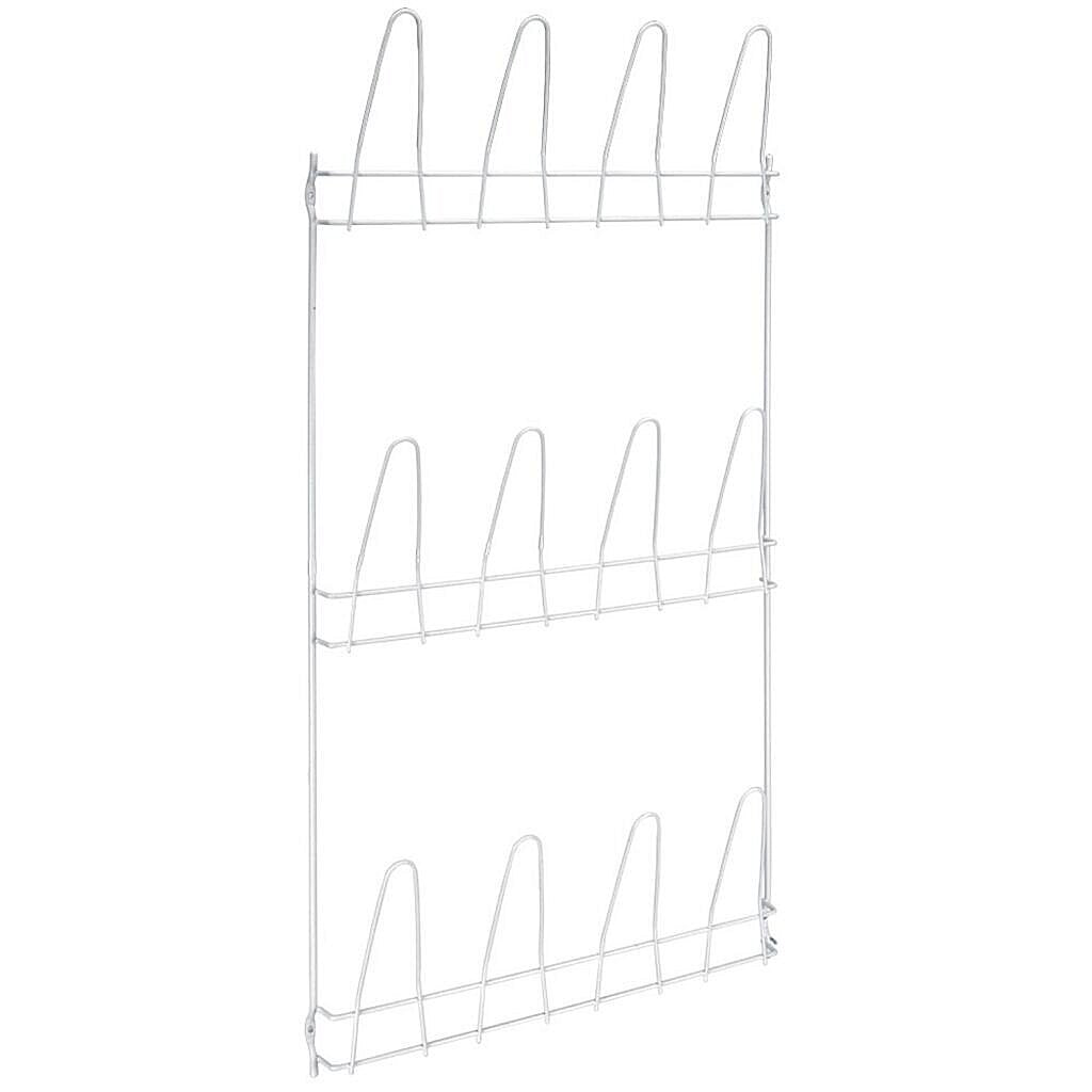 Metaltex veggsko rack øre 6 par sko 41x77 cm hvit