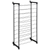 Tomado-metaltex tomado-metaltex barbera wijnrek voor 50 flessen 108x50x26 cm zwart