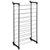Tomado-metaltex barbera wijnrek voor 50 flessen 108x50x26 cm zwart