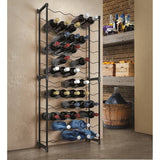 Tomado-Metaltex Barbera Wine Rack pro 50 lahví 108x50x26 cm černé