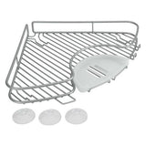 Metaltex hjørne rack 29x4 cm sølv