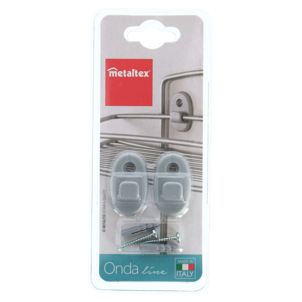 Metallex Wand hooks 2 Stécker Grey