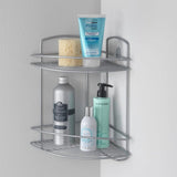 METALTEX METALTEX Onda Bathroom corner rack 2 floors 22x22x35 cm silver