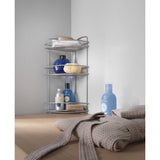 Metaltex metaltex onda badkamer-hoekrek 3 etages 22x22x53 cm zilver