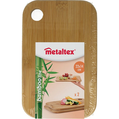 Metaltex bambooplanken 22x14x1 cm 2 stuks