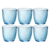 Overige merken bormioli rocco waterglazen 290 ml 6 stuks blauw transparant glas