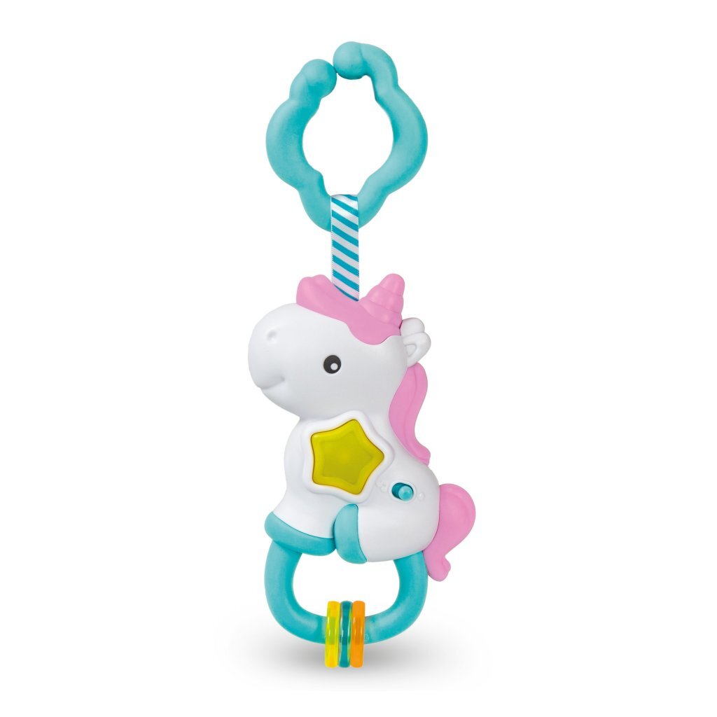 Clementoni Interactive Rattle Unicorn + Light and Sound