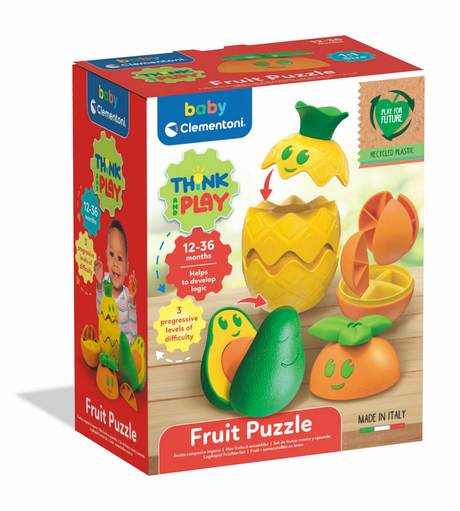 Clementoni baby - fruit puzzel set - vanaf 12 maanden