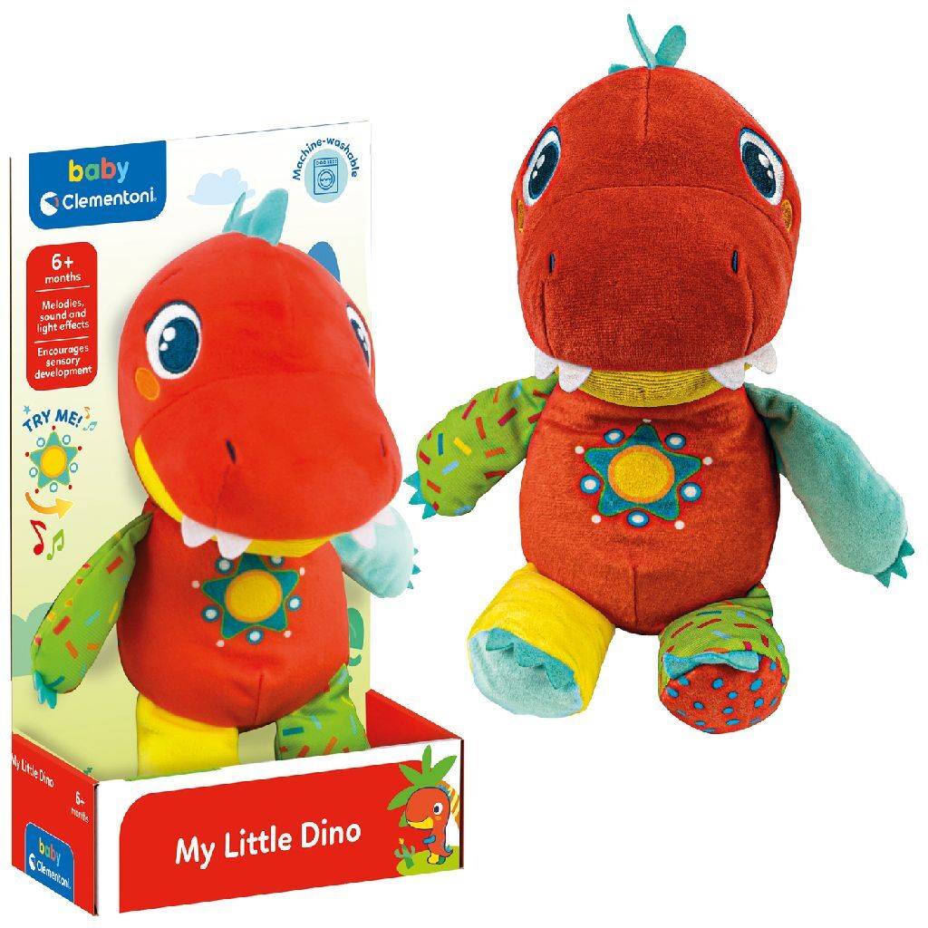 Clementoni Baby Pluchen Knuffel Dinosaurus