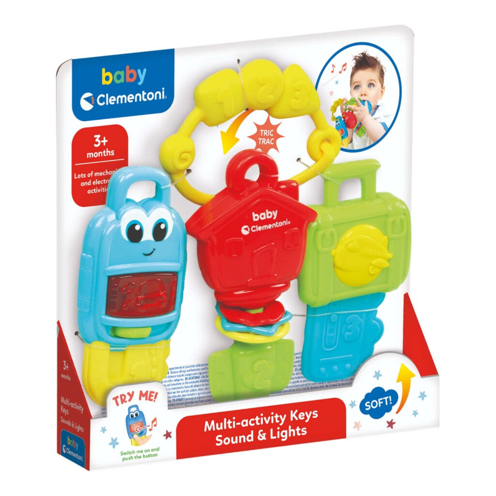 Clementoni baby sleutels + licht en geluid