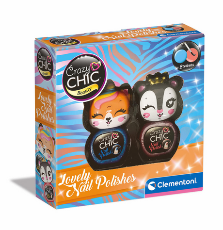 Clementoni crazy chic nagellak set paars oranje