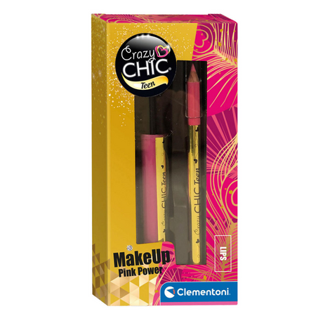 Clementoni crazy chic teen lipgloss en potlood - pink