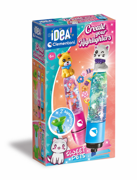 Clementoni idea maak je eigen markeerstiften - sweet pets