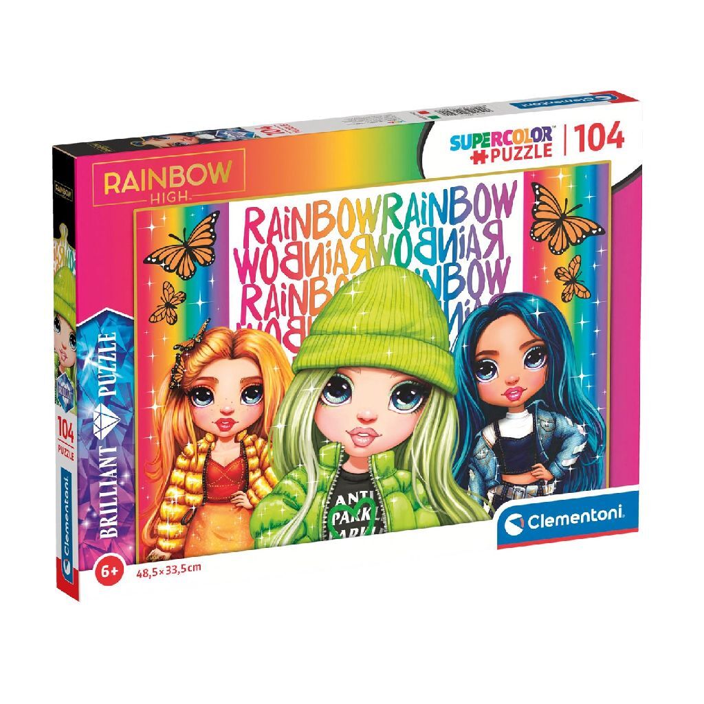 Clementoni Superkolour Puzzle Rainbow High 104 sztuki