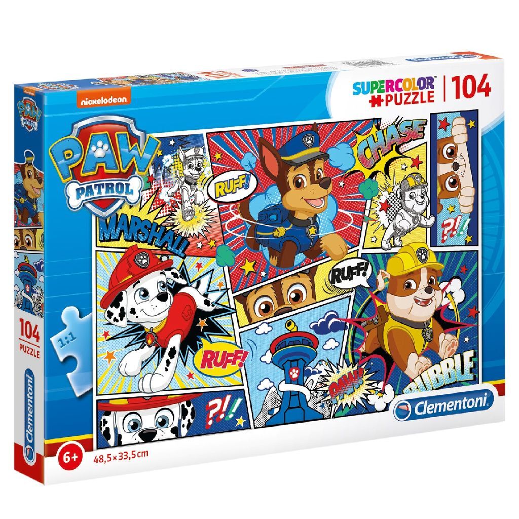 Clementoni SuperColor Puzzle Paw Patrol Strip 104 stykker